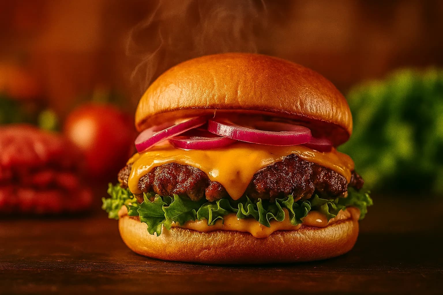 Saftig smash-burgare från Meat & Beat med krispiga kanter och färska råvaror